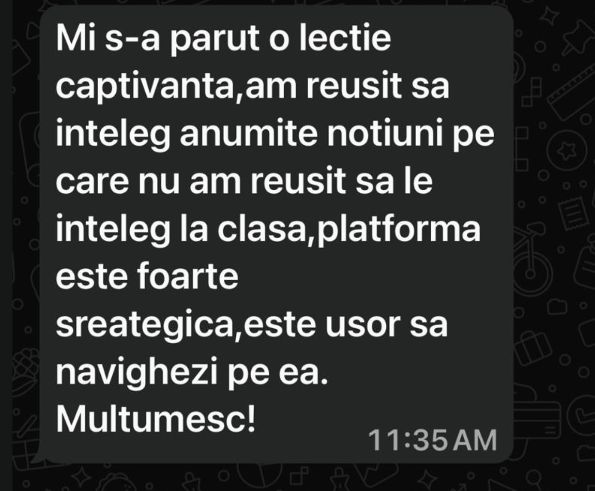 Testimonial părinte Genizz